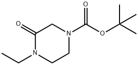 1-乙基-4-(叔丁基氧基羰基)哌嗪-2-酮, 194350-95-3, 结构式