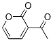 2H-Pyran-2-one, 3-acetyl- (9CI) Structure