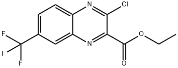 ETHYL 3-CHLORO-7-(TRIFLUOROMETHYL)QUINOXALINE-2-CARBOXYLATE Struktur