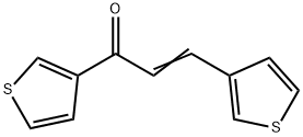 1,3-DI(3-THIENYL)PROP-2-EN-1-ONE 化学構造式