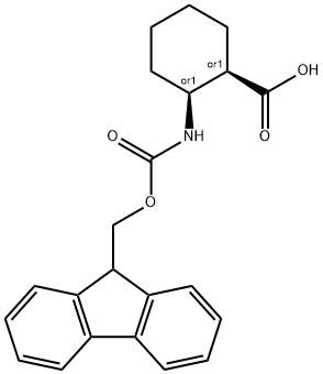 顺-2-(FMOC-氨基)-环己烷羧酸 结构式