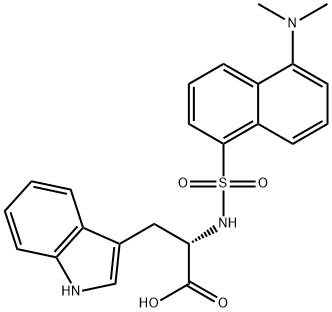 NΑ丹磺酰-L-色氨酸环己铵盐 结构式