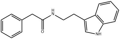 Benzeneacetamide, N-(2-(3-indolyl)ethyl)- Struktur