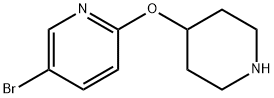 5-Bromo-2-(piperidin-4-yloxy)pyridine Structure