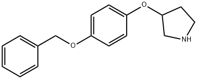 3-[4-(PHENYLMETHOXY)PHENOXY]-PYRROLIDINE HYDROCHLORIDE Struktur