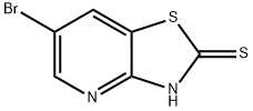 6-ブロモチアゾロ[4,5-B]ピリジン-2-チオール 化学構造式