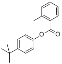 2-メチル安息香酸4-tert-ブチルフェニル 化学構造式