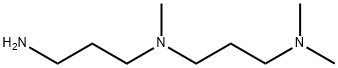 N-(3-アミノプロピル)-N,N',N'-トリメチル-1,3-プロパンジアミン 化学構造式