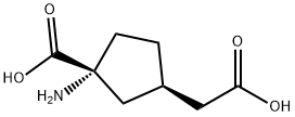 시클로펜탄아세트산,3-아미노-3-카르복시-,(1R-트랜스)-(9CI)