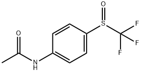 4-Acetamidophenyl trifluoromethyl sulphoxide 化学構造式