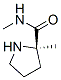 2-Pyrrolidinecarboxamide,N,2-dimethyl-,(R)-(9CI) 结构式