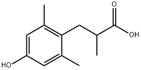 4-HYDROXY-2,2',6-TRIMETHYL-BENZENEPROPANOIC ACID Struktur