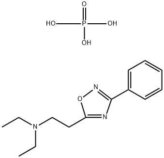 5-(2-(二乙基氨基)乙基)-3-苯基-1,2,4-恶二唑磷酸盐, 1949-19-5, 结构式
