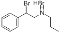 Phenethylamine, beta-bromo-N-propyl-, hydrobromide Structure