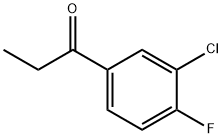 3'-クロロ-4'-フルオロプロピオフェノン 化学構造式