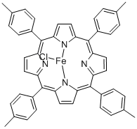 meso-Tetratolylporphyrin-Fe(III)chloride Struktur
