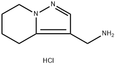 (4,5,6,7-Tetrahydropyrazolo[1,5-a]pyridin-3-yl)methanamine hydrochloride 结构式