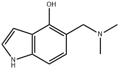 1H-Indol-4-ol, 5-[(diMethylaMino)Methyl]-,19499-82-2,结构式
