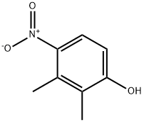 2,3-ジメチル-4-ニトロフェノール 化学構造式