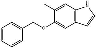 5-BENZYLOXY-6-METHYL INDOLE Struktur