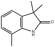 3,3,7-三甲基氧化吲哚, 19501-89-4, 结构式