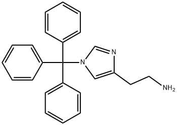 2-(1-TRITYL-1H-IMIDAZOL-4-YL)-ETHYLAMINE HYDRATE Struktur