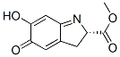 2H-Indole-2-carboxylic acid, 3,5-dihydro-6-hydroxy-5-oxo-, methyl ester, (S)- (9CI) Struktur
