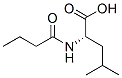 Leucine,  N-(1-oxobutyl)- Struktur