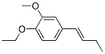 Benzene, 4-(1-butenyl)-1-ethoxy-2-methoxy-, (E)- (9CI),195192-80-4,结构式