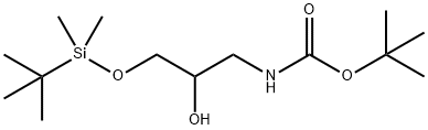 3-(BOC-氨基)-1-[(叔丁基二甲基硅基)氧基]-2-丙醇,195197-94-5,结构式