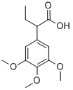 (R/S)-2-(3,4,5-TRIMETHOXYPHENYL)BUTYRIC ACID Struktur