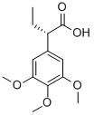 (S)-2-(3,4,5-三甲氧基苯基)丁酸, 195202-08-5, 结构式