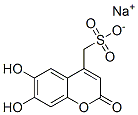 sodium 6,7-dihydroxy-2-oxo-2H-1-benzopyran-4-methylsulphonate,19524-62-0,结构式