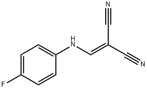 2-[(4-fluoroanilino)methylene]malononitrile Structure