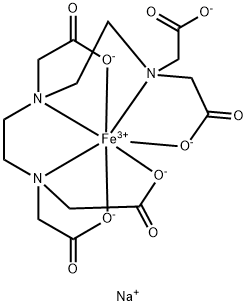 Disodium iron(III) pentetate Structure