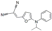 Propanedinitrile,  [[5-[(1-methylethyl)phenylamino]-2-furanyl]methylene]-  (9CI) Struktur