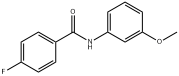 4-氟-N-(3-甲氧基苯基)苯甲酰胺 结构式