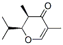 4H-Pyran-4-one,2,3-dihydro-3,5-dimethyl-2-(1-methylethyl)-,cis-(9CI) Struktur