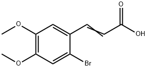 2-BROMO-4,5-DIMETHOXYCINNAMIC ACID Structure