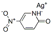 2(1H)-Pyridinone, 5-nitro-, silver(1+) salt Struktur