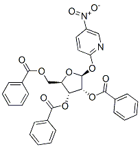 .beta.-D-Ribofuranoside, 5-nitro-2-pyridinyl, 2,3,5-tribenzoate Struktur