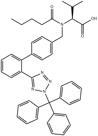 トリチルバルサルタン 化学構造式