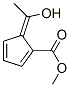 1,3-Cyclopentadiene-1-carboxylic acid, 5-(1-hydroxyethylidene)-, methyl ester Struktur