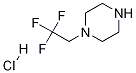1-(2,2,2-トリフルオロエチル)ピペラジン塩酸塩 化学構造式