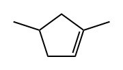 1,4-dimethylcyclopentene,19550-48-2,结构式