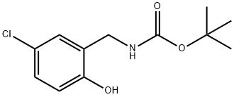 TERT-BUTYL 5-CHLORO-2-HYDROXYBENZYLCARBAMATE 化学構造式