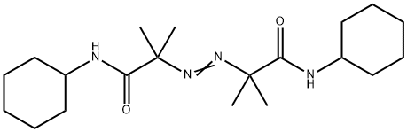 2,2'-AZOBIS(N-CYCLOHEXYL-2-METHYLPROPIONAMIDE) Struktur