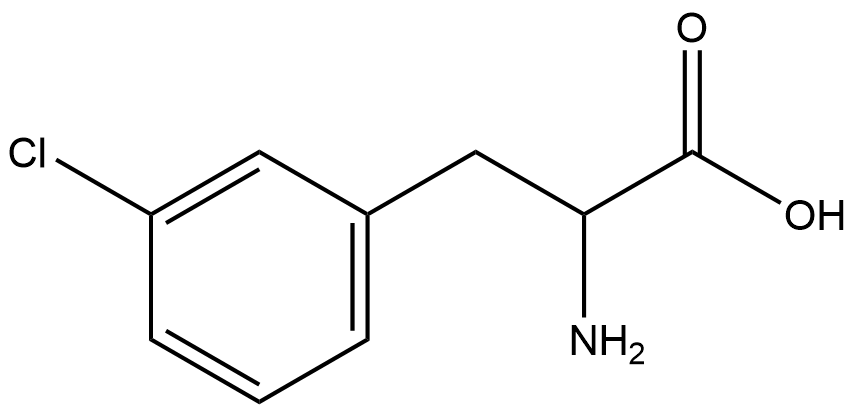 3-CHLORO-DL-PHENYLALANINE Structure