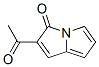 3H-Pyrrolizin-3-one, 2-acetyl- (9CI) Structure