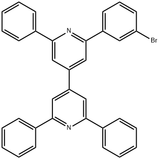 4,4'-Bipyridine, 2-(3-bromophenyl)-2',6,6'-triphenyl- Structure